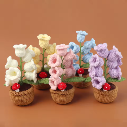 Szydełkowane świecące kwiatki